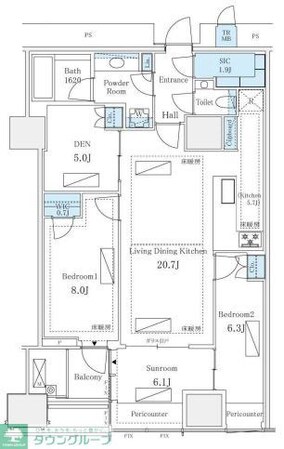 三田ガーデンヒルズ ノースヒルの物件間取画像